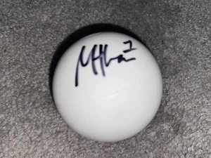CANNONS PLL NORTH CAROLINA TAR HEELS MARCUS HOLMAN SIGNED LACROSSE BALL COA - Picture 1 of 3
