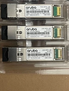 1pcs HPE / Aruba J9150D 10G SFP+ LC SR 300m OM3 MMF Transceiver Module - Picture 1 of 4