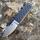 Crkt Pocket Fixed Blade Knife 1.74" Stonewashed Drop Point, Grn Handle