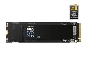 SAMSUNG 990 EVO PLUS SSD 1TB, PCIe Gen 4x4 | Gen 5x2 M.2 2280, Speeds Up-to 7,15 - Picture 1 of 9