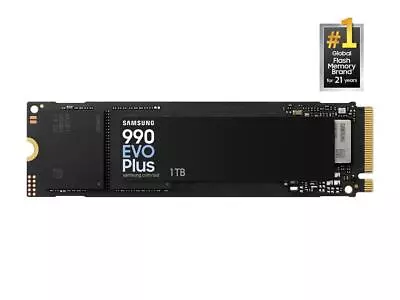 SAMSUNG 990 EVO PLUS SSD 1TB, PCIe Gen 4x4 | Gen 5x2 M.2 2280, Speeds Up-to 7,15 - Image 1 of 4
