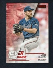 2018 Stadium Club Never Compromise Red #NC-JS John Smoltz