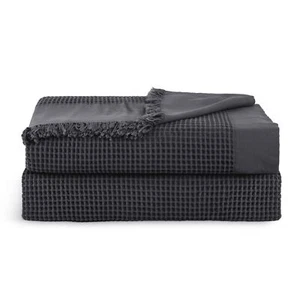 100% Cotton Waffle Weave Bed Blankets - Luxuriously Soft, Cozy & Breathable A... - Picture 1 of 9