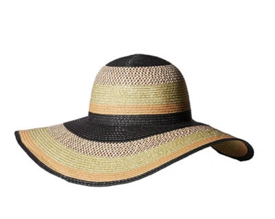 Colección XIX Sombrero Floppy Para Mujer Lurex Rayas, Negro, Talla Única, Venta al por menor $32.00 Foto 1 de 4