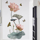 Lotus Wall Stickers Large Decorative Stickers Living Room Home DecorB^ZK