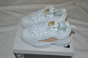 NIB FILA Women's Disruptor II Hardware Low-Top Sneakers SZ 6.5 - Picture 1 of 4