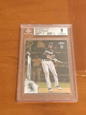 (7/50)GOLD Tim Anderson BGS 9 MINT Topps Chrome Ben Baller 2020 Chicago SP - Image 1 of 3