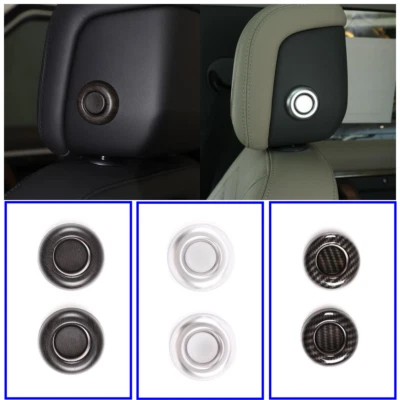 Modified Front Seat Headrest Button Cover For Land Rover Defender 90 110 2020-22 Foto 1 de 4