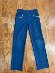 Pantalones Uniformes Azules Vintage CUB SCOUT con Bolsillos Plegables, Botones BSA Scouting - Imagen 1 de 9