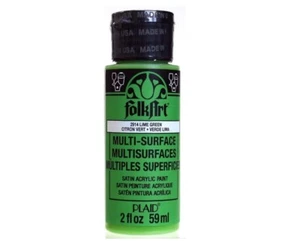 FOLKART VERNICE ACRILICA SATINATA VERDE LIME 59ml MULTI SUPERFICIE 2914 - Foto 1 di 1