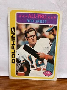 Bob Griese 1978 Topps - Football Card Miami Dolphins - Bild 1 von 2