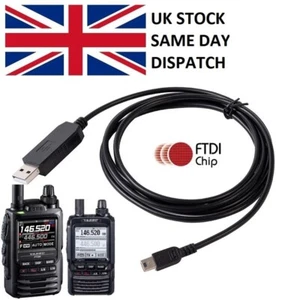 Yaesu FT1D FT2D FT3D FT5DR USB FTDI Programming Cable Lead ADMS8 SCU-19 C4FM HAM - Picture 1 of 3