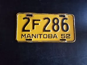 1952 Manitoba License Plate - Bild 1 von 2