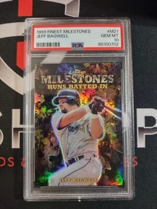 JEFF BAGWELL 1999 Topps Finest Milestones #M21 Runs Batted In /1400 PSA 10 - Picture 1 of 3