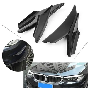 Paraurti anteriore auto universale ABS canards splitter pinne carrozzeria spoiler - Foto 1 di 12