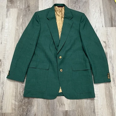 Vintage Jack Nicklaus Sport Coat Blazer Golf Green Gold Buttons Masters Union - Image 1 of 4