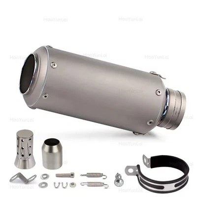 For BMW S1000RR S1000R Motorcycle Titanium Alloy Exhaust Pipe 60mm Muffler Tips - Image 1 of 3