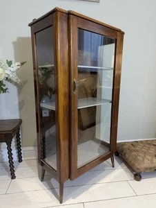 Mid Century Glass Display Retro Gin Cocktail Drinks Cabinet 1960s - 70s Pin Leg - Picture 1 of 24
