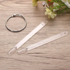 50 Pcs Color Card Iron Circle Nail Tips Display Stand Sticks Shelf - Picture 1 of 11