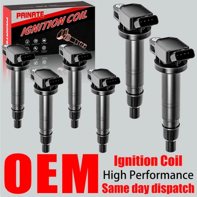 6X Bobina de encendido marca OEM para Toyota Tacoma Tundra 4Runner 2003-2015 4,0 L UF495 Foto 1 de 4
