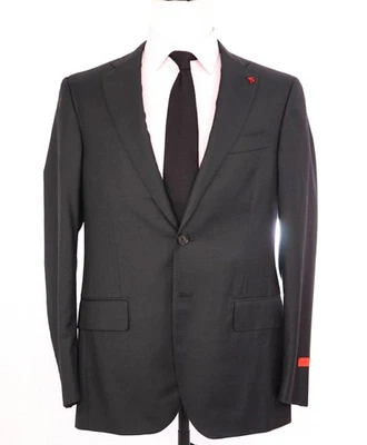 $3,995 ISAIA - Gray "AQUASPIDER" *CLOSET STAPLE* Coral Pin Suit -40R - Image 1 of 4