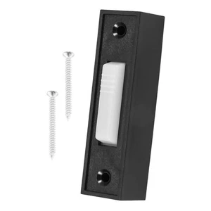 Lighted Push Button Black Garage Door Lighted Push Button Power Saving - Picture 1 of 12
