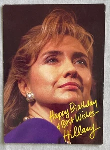 Hillary Clinton Birthday Card by Tomato Cards: Signed:  Used - Picture 1 of 4