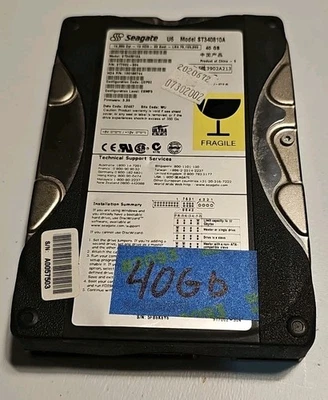 Seagate ST340810A 40GB 3.5" IDE PATA Hard Drive - Image 1 of 3