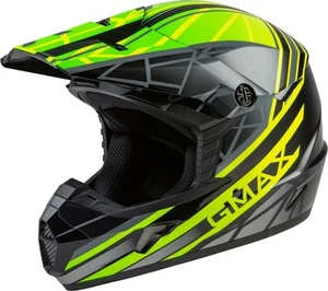 G-Max MX-46 Mega Helmet - D3461778 Black/Hi-Vis/Gray 2XL - Picture 1 of 3