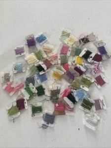 Mixed Lot of 50 Carded Embroidery Thread Floss Cards Great Variety - Picture 1 of 5
