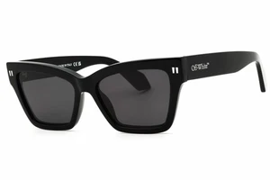 OFF WHITE CINCINNATI 1007 Sunglasses Black Frame Gray Lenses 54mm - Picture 1 of 4