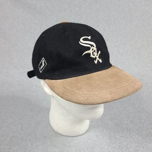 Vintage Wool Chicago White Sox Strapback Hat Suede Brim MLB Annco Made In USA - Picture 1 of 10