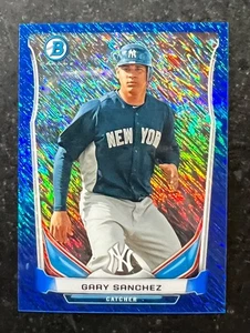 2014 Bowman Chrome Bowman Scout Top 5 Mini rifrattore blu Gary Sanchez 119/250 - Foto 1 di 2
