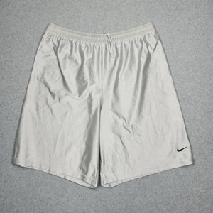 Vintage Nike Shorts Herren Large Silber Basketball Schillernd Glänzend Baggy Swoosh Y2K - Bild 1 von 10