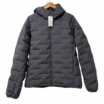 UNIQLO Mens Puff Tech Parka Hooded Puffer Jacket Size L Gray Packable NWT - Image 1 of 4