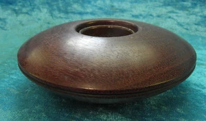 Rare And Nice Vintage Purple Heart Wood Flower Frog 0021010 - Picture 1 of 4