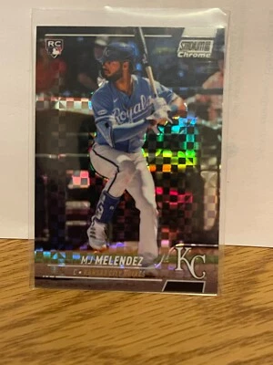2022 TOPPS STADIUM CLUB CHROME MJ MELENDEZ X-FRACTOR RC #384 - KC ROYALS - Image 1 of 2