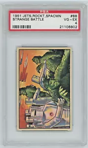1951 Bowman #88 Strange Battle Jets Rockets Spacemen Card PSA 4 #21106802 🚀 - Picture 1 of 4