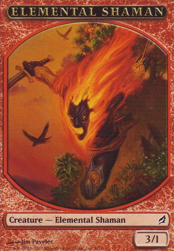 4 Elemental Shaman Token ~ Near Mint Lorwyn 4x x4 Playset MTG Magic Red Card Ult - Image 1 of 1