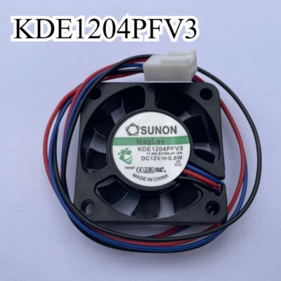 1PCS New KDE1204PFV3 DC12V 0.8W 3-Pin Server Square Cooling Fan 40x40x10mm - Image 1 of 4