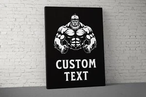 Motivational Gym Wall Art - Fitness Decor for Workout Room - Picture 1 of 5
