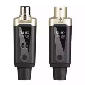 Drahtloses Mikrofonsystem XLR Mic Converter Adapter UHF Automatik Sender - Bild 1 von 8