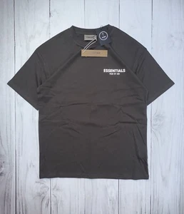 Essentials "Fear Of God" Dark Grey Oversized Reflective T Shirt size large - Imagen 1 de 8