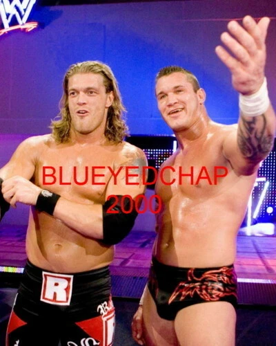 RANDY ORTON & EDGE WRESTLER 8 X 10 WRESTLING PHOTO  WWE - Изображение 1 из 1