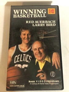 Winning Basketball VHS Tape Red Auerbach Larry Bird Kodak - Picture 1 of 3