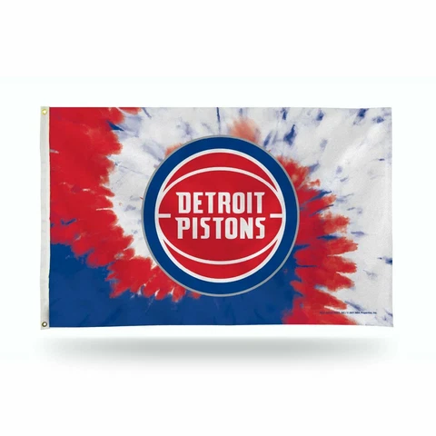 Detroit Pistons Bold Tie Dye Design 3x5 Indoor/Outdoor Banner Flag Cover