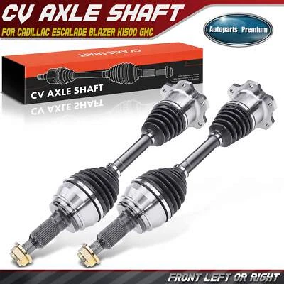 2x Front CV Axle Assembly for Chevrolet GMC K1500 K2500 Silverado 1500 Cadillac - Image 1 of 4