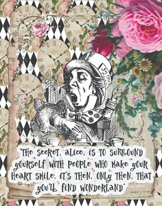 Alice in Wonderland Art, Alice Prints, Wall Art with Quotes, 8x10" Print #AQ13 - Picture 1 of 2
