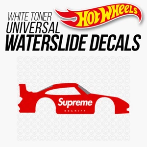 1/64 Scale PORSCHE RWB Custom White Toner Universal WaterSlide Decal for Hot - Picture 1 of 7