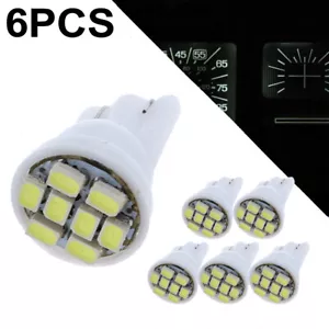 Gauge Cluster T10 8SMD LED Dashboard Bulbs White For Chevy GMC 1999 2001 Truck - Foto 1 di 10